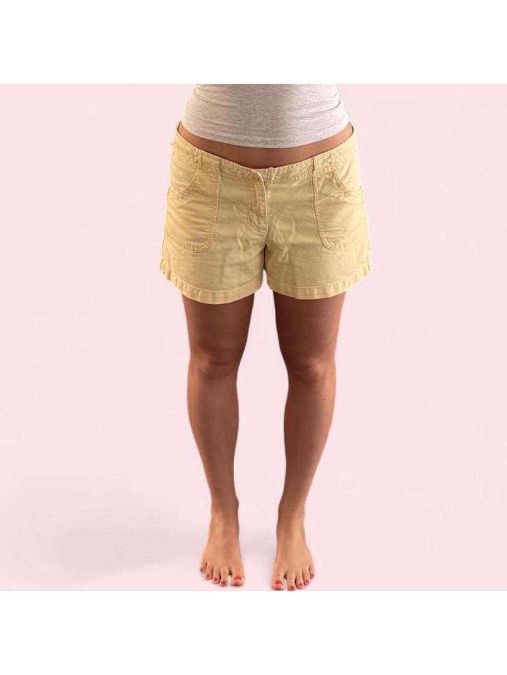 Vintage Old Navy yellow low rise cargo shorts